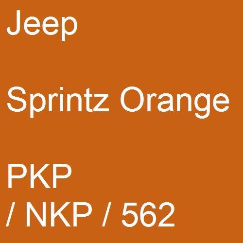 Jeep, Sprintz Orange, PKP / NKP / 562.